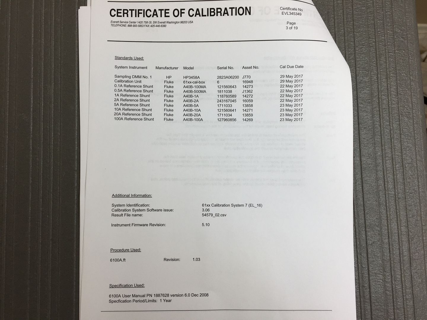 Fluke 6100A Electrical Power Standard / Calibrator with MFG Z540